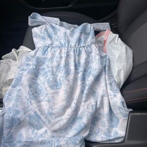 Floral Blue and White Dress Alter state dress